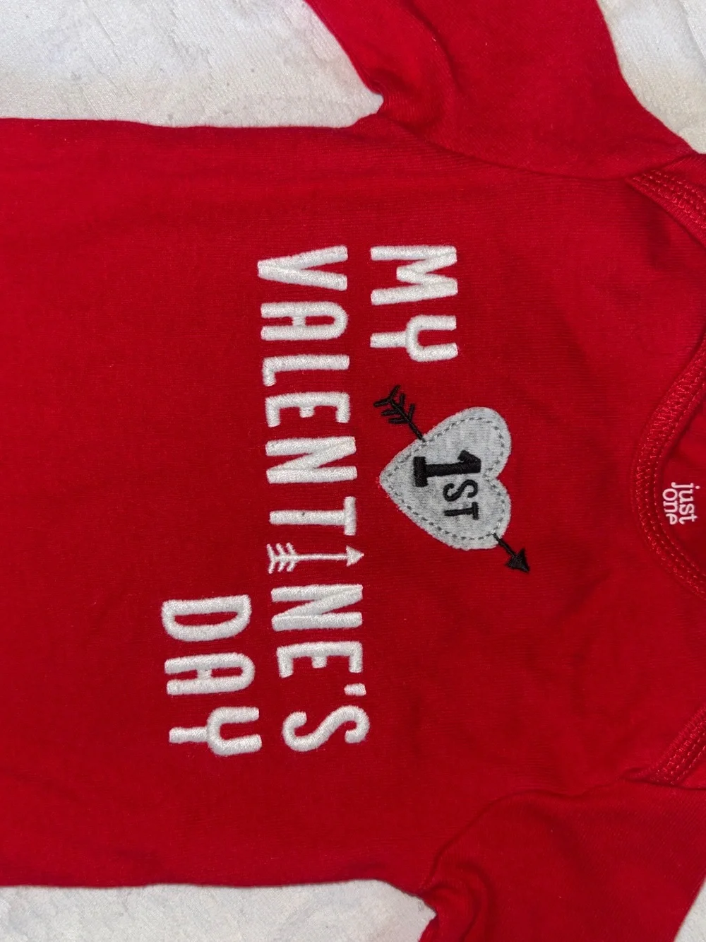 Carters: First Valentines Day Baby Onesie